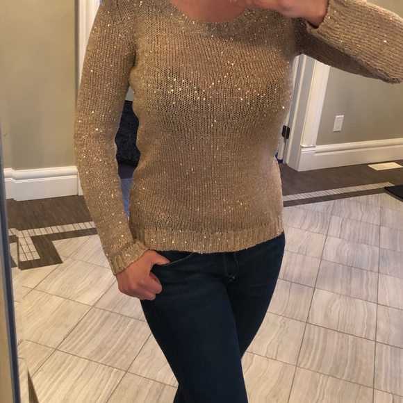 RICKI’S Gold Beaded Sweater ( size small) - Picture 3 of 6